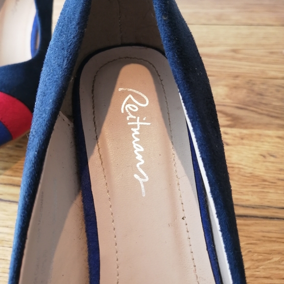 Reitmans blue and red striped heels - Picture 4 of 5